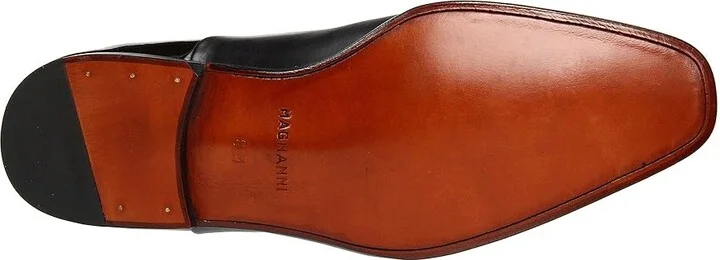 Magnanni Cesar Men's Lace Up Cap Toe Shoes Black : 9 M, Leather - Image 4