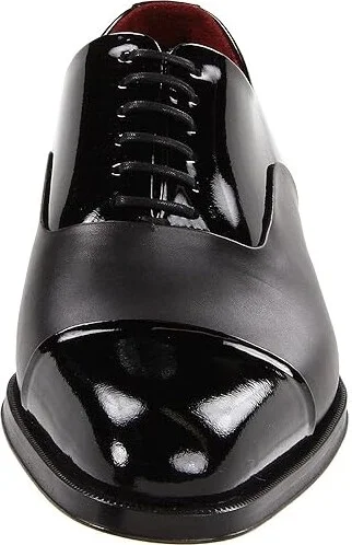 Magnanni Cesar Men's Lace Up Cap Toe Shoes Black : 9 M, Leather - Image 6