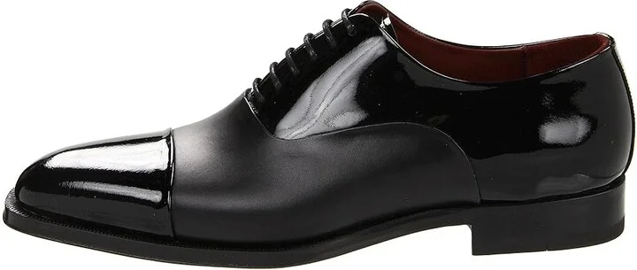 Magnanni Cesar Men's Lace Up Cap Toe Shoes Black : 9 M, Leather - Image 7