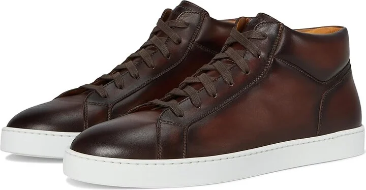 Magnanni Costa Mid Men's Shoes Brown Rugo : 8.5 M, Leather