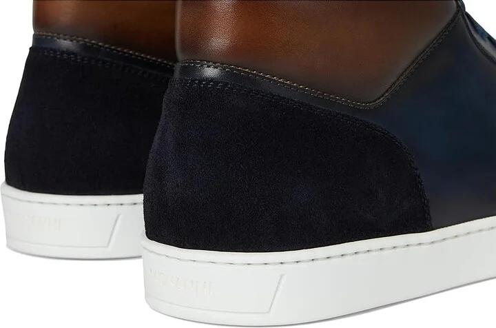 Magnanni Costa Mid Men's Shoes Navy/Leno : 7 M, Leather - Image 7