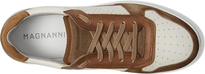 Magnanni Costello Men's Shoes White/Taupe : 8 M, Suede - Image 2