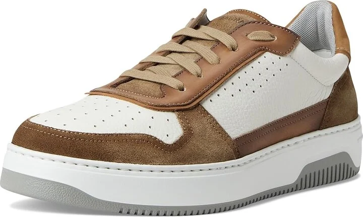 Magnanni Costello Men's Shoes White/Taupe : 8 M, Suede - Image 5