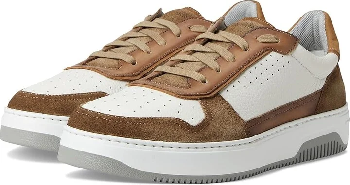 Magnanni Costello Men's Shoes White/Taupe : 8 M, Suede