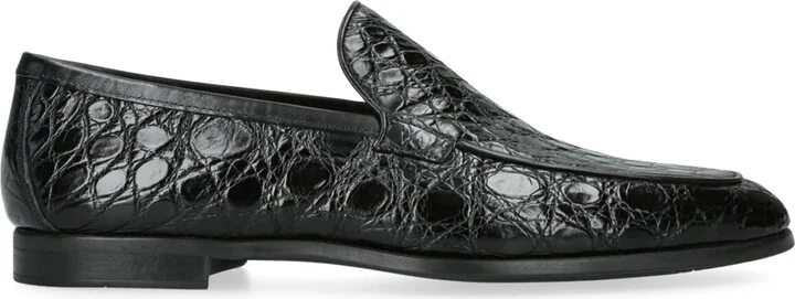 Magnanni Crocodile Leather Aston Loafers