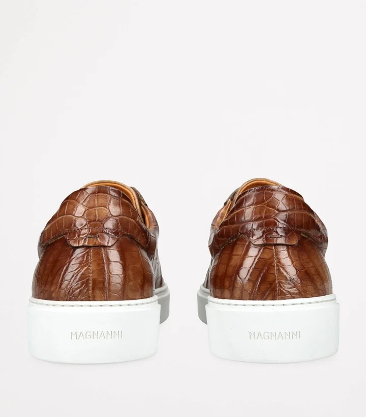 Magnanni Crocodile Leather Lotto Sneakers - Image 2