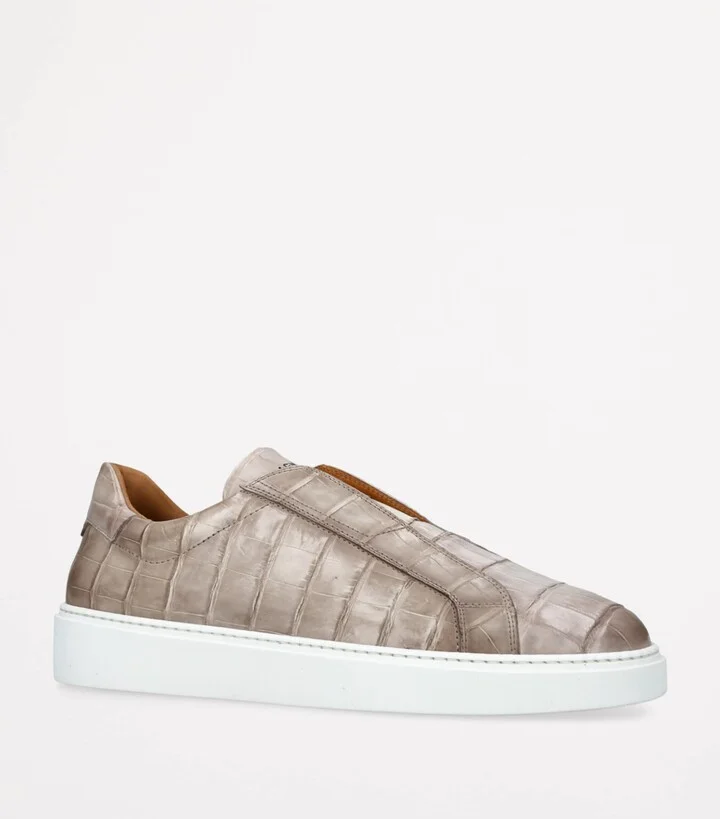 Magnanni Crocodile Leather Lotto Sneakers - Image 3