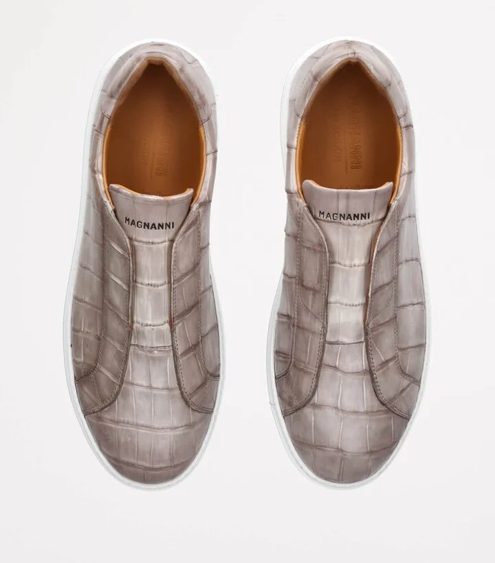 Magnanni Crocodile Leather Lotto Sneakers - Image 4