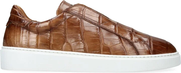 Magnanni Crocodile Leather Lotto Sneakers