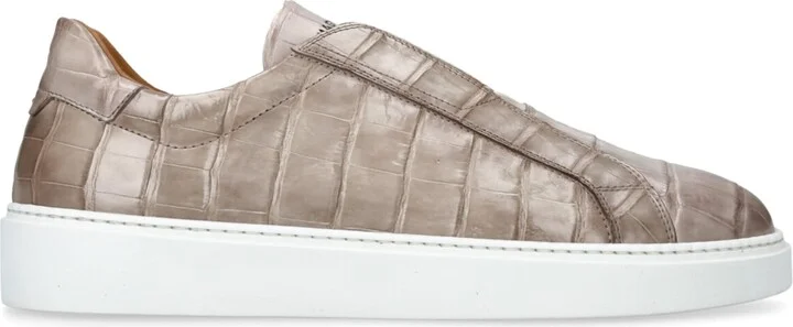 Magnanni Crocodile Leather Lotto Sneakers