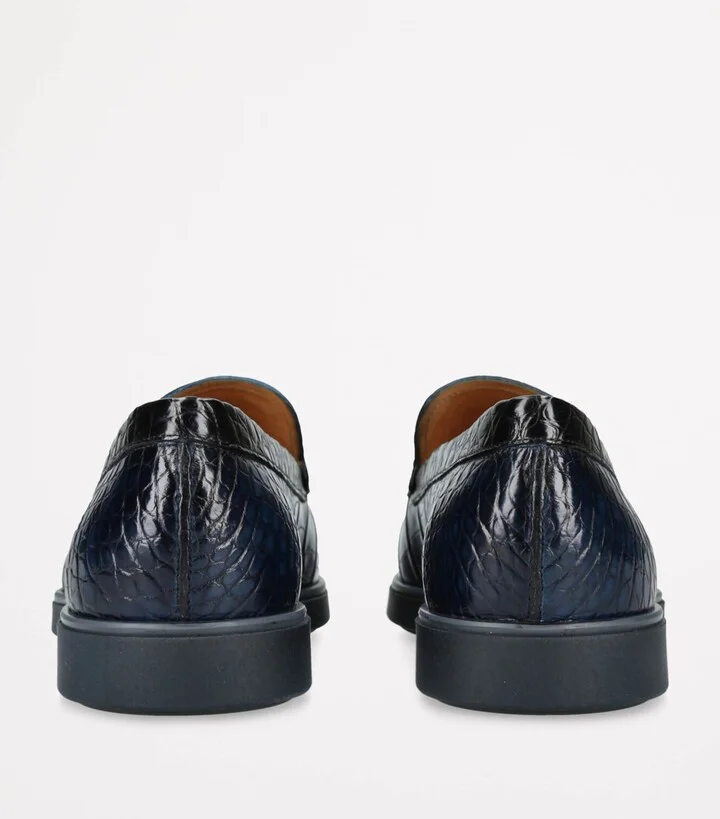 Magnanni Crocodile Pariaso Low-Top Loafers - Image 2