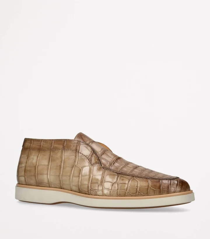 Magnanni Crocodile Pariaso Mid-Top Loafers - Image 3