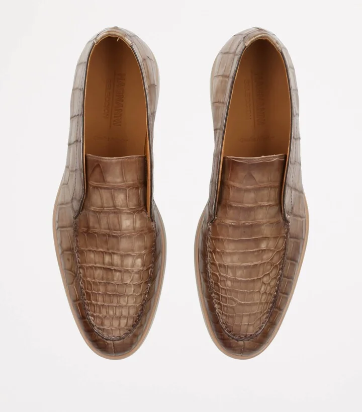 Magnanni Crocodile Pariaso Mid-Top Loafers - Image 4