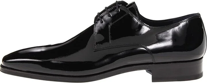 Magnanni Dante Men's Lace up casual Shoes Black Patent : 8 M, Leather - Image 7