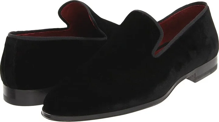 Magnanni Dorio Men's Slip on Shoes Black : 7 M, Velvet