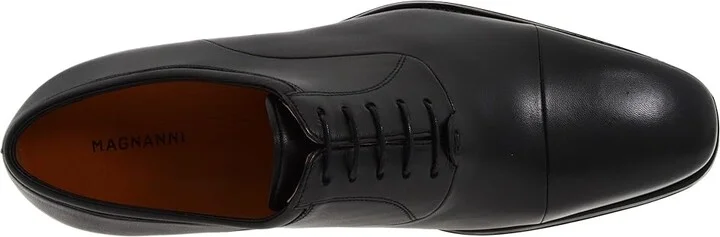 Magnanni Federico Men's Lace Up Cap Toe Shoes Black : 7.5 M, Leather - Image 3