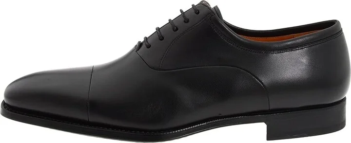 Magnanni Federico Men's Lace Up Cap Toe Shoes Black : 7.5 M, Leather - Image 7