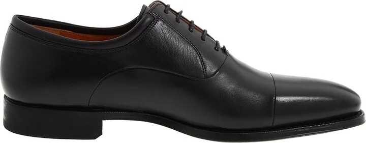 Magnanni Federico Men's Lace Up Cap Toe Shoes Black : 7.5 M, Leather - Image 8