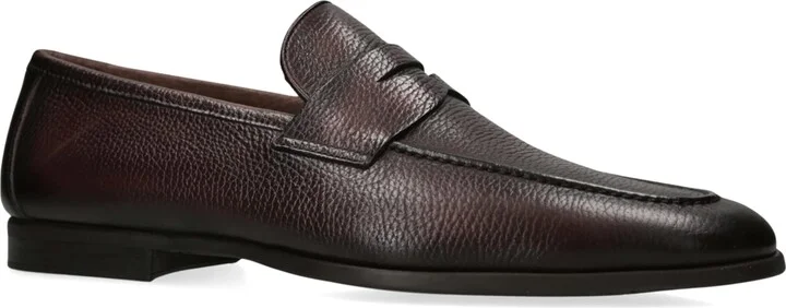 Magnanni Grained-Leather Diezma Loafers - Image 3