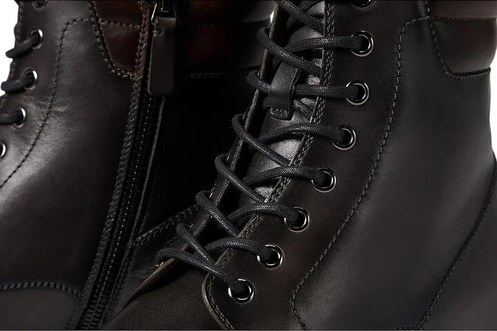 Magnanni Grayson Men's Lace-up Boots Grey : 9 M, Leather - Image 5