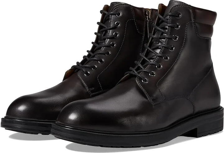 Magnanni Grayson Men's Lace-up Boots Grey : 9 M, Leather