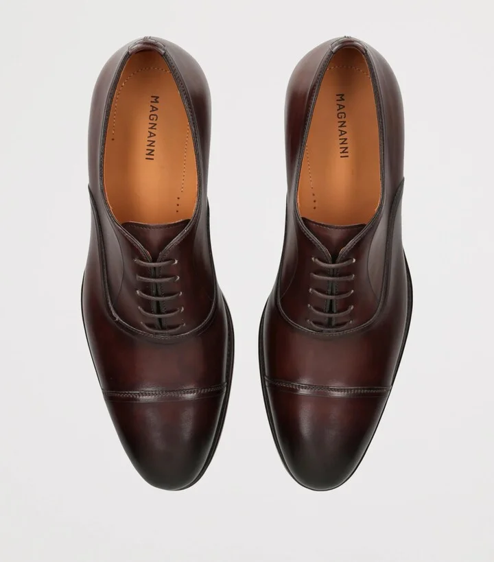 Magnanni Leather Flex Oxford Shoes - Image 4