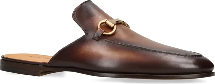 Magnanni Leather Horsebit Mules - Image 2