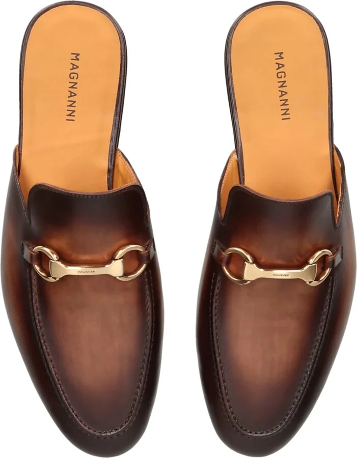 Magnanni Leather Horsebit Mules - Image 3