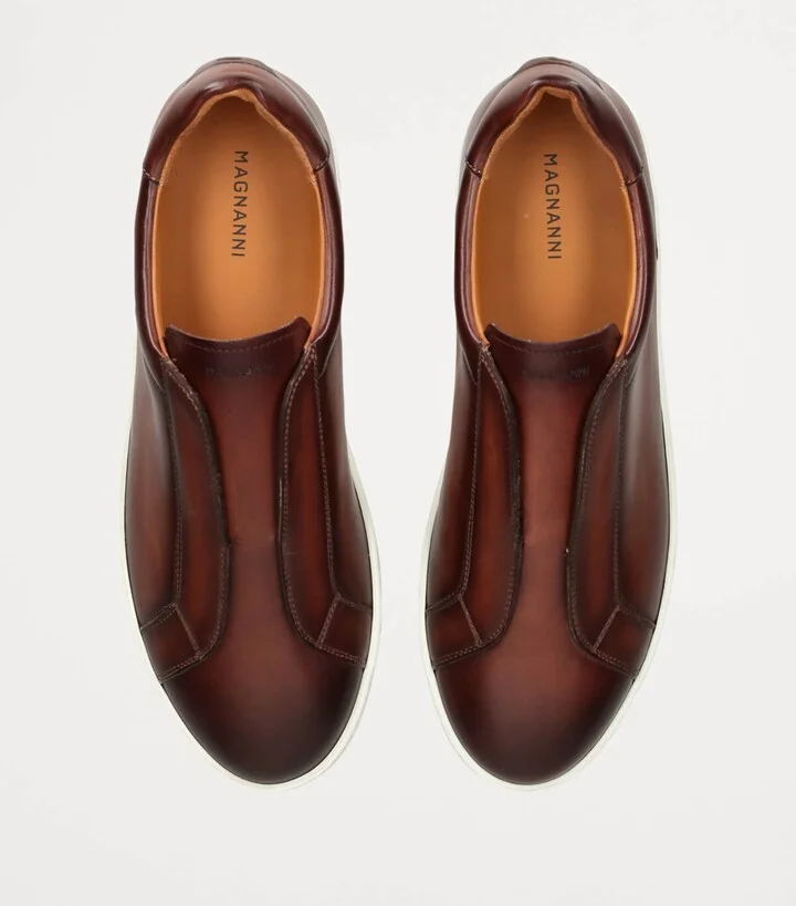 Magnanni Leather Laceless Sneakers - Image 4