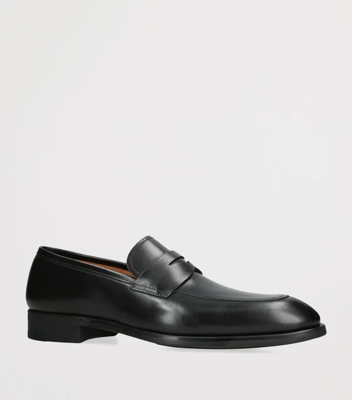 Magnanni Leather Madison Penny Loafers - Image 3