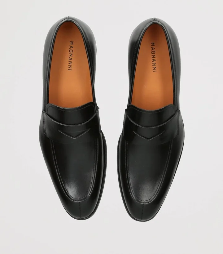 Magnanni Leather Madison Penny Loafers - Image 4
