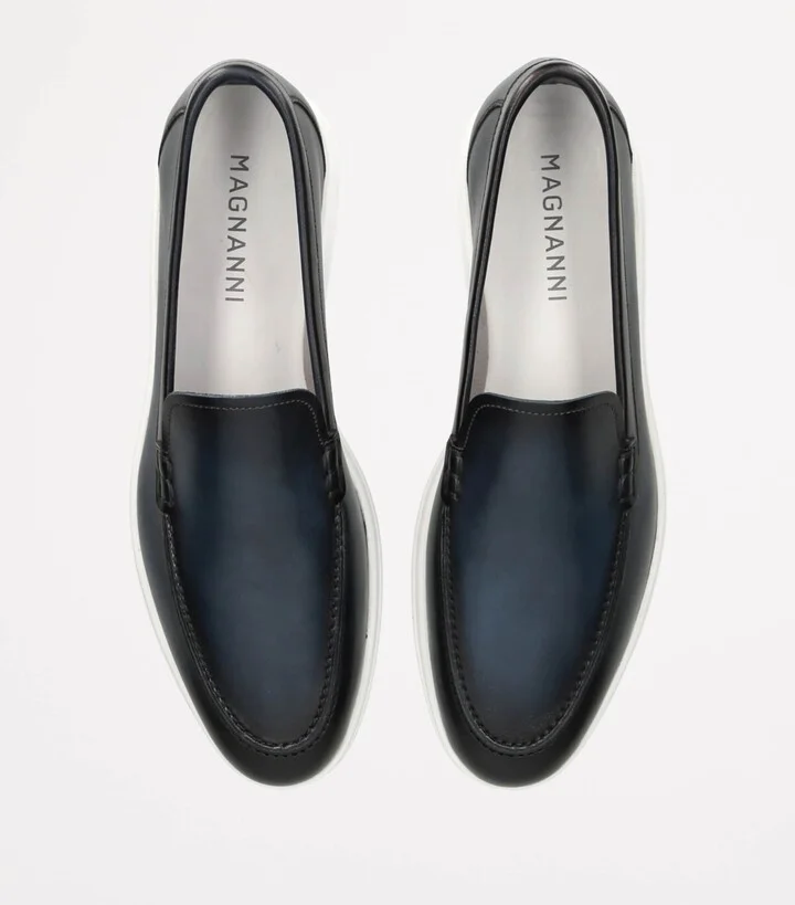 Magnanni Leather Slip-On Loafers - Image 4