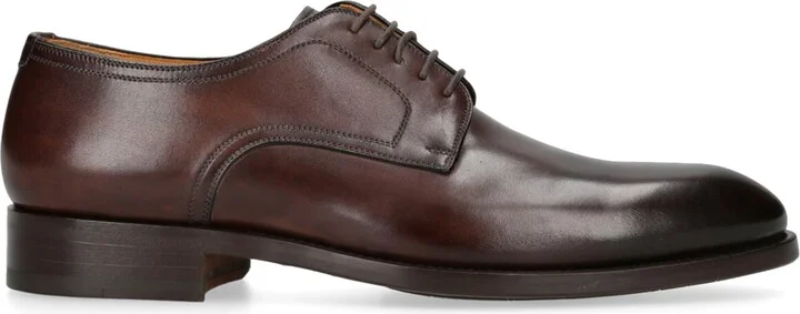Magnanni Leather Stitch Flex Derby Shoes