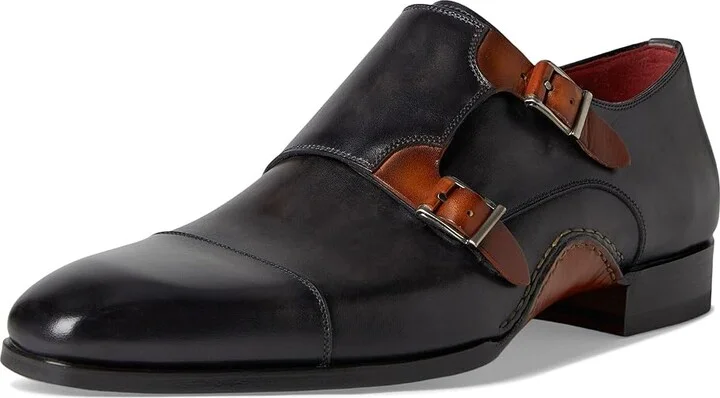 Magnanni Leros Men's Slip on Shoes Grey/Cuero : 8 M, Leather/Rubber - Image 5