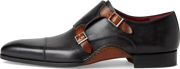 Magnanni Leros Men's Slip on Shoes Grey/Cuero : 8 M, Leather/Rubber - Image 6