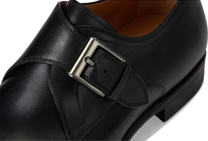 Magnanni Madras Men's Lace Up Wing Tip Shoes Black : 9 M, Leather - Image 7