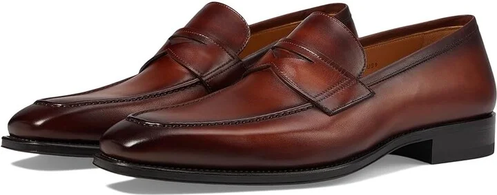 Magnanni Maine Men's Shoes Cognac : 9.5 M, Leather
