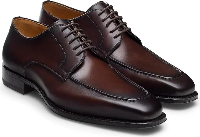 Magnanni Manchester Men's Lace Up Wing Tip Shoes Brown : 10 M, Leather/Rubber