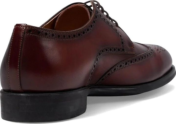 Magnanni Mcalester Men's Lace Up Wing Tip Shoes Cognac : 10 M, Leather - Image 4