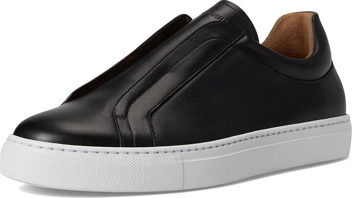 Magnanni Mocasin Elastic Men's Shoes Black : 9.5 M, Leather - Image 5
