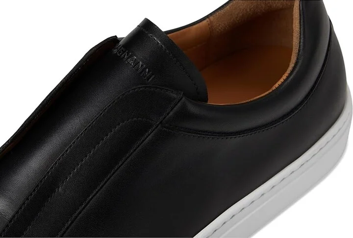 Magnanni Mocasin Elastic Men's Shoes Black : 9.5 M, Leather - Image 7