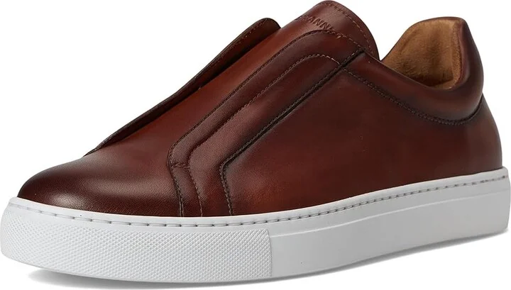 Magnanni Mocasin Elastic Men's Shoes Cognac : 7.5 M, Leather - Image 5