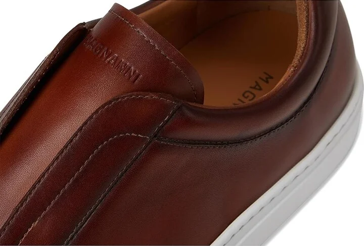Magnanni Mocasin Elastic Men's Shoes Cognac : 7.5 M, Leather - Image 7