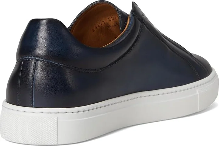 Magnanni Mocasin Elastic Men's Shoes Navy : 10 M, Leather - Image 4
