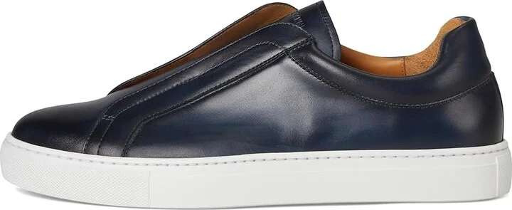 Magnanni Mocasin Elastic Men's Shoes Navy : 10 M, Leather - Image 6