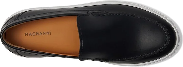 Magnanni Mocasin Slip Men's Shoes Black : 8.5 M, Leather - Image 2