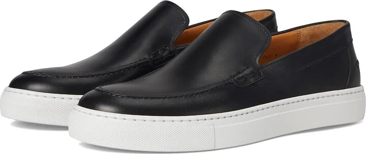 Magnanni Mocasin Slip Men's Shoes Black : 8.5 M, Leather
