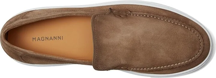 Magnanni Mocasin Slip Men's Shoes Castoro Suede : 7.5 M, Leather - Image 2