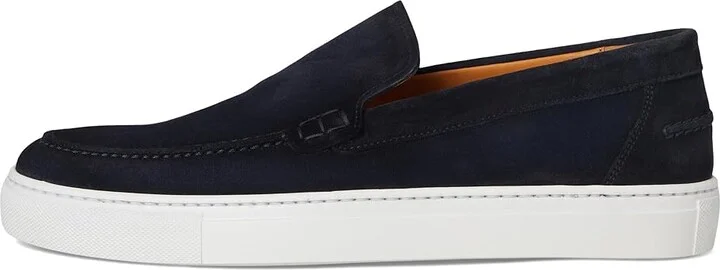 Magnanni Mocasin Slip Men's Shoes Navy Suede : 11 M, Leather - Image 6