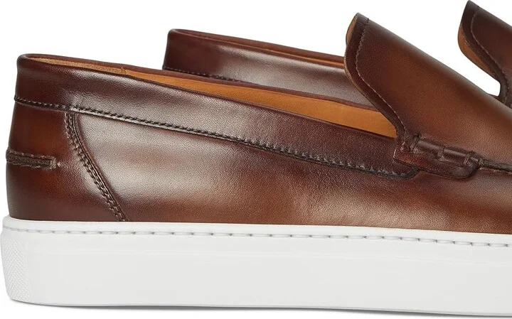Magnanni Mocasin Slip Men's Shoes Tabaco : 9 M, Leather - Image 7